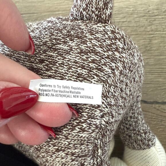 THINK OF IT! Sock Moose Plush 2003 11" Stuffed Animal EUC Vintage Cottagecore - Picture 5 of 6